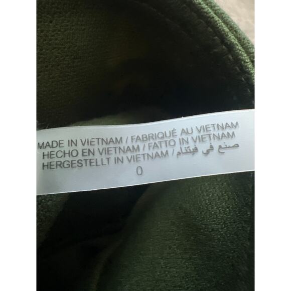 $995 Alice + Olivia Winn Olive Green Long Buttoned Long Sleeve Coat Jacket Sz 0 - Picture 11 of 15